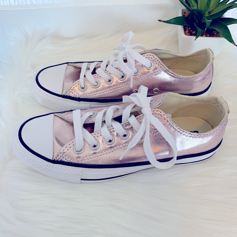 New Rose Gold Metallic Converse